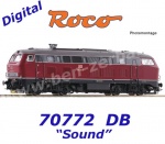 70772 Roco Diesel locomotive 218 290-5 of the DB - Sound