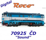 70925 Roco Dieselová lokomotiva 751 229-6 "Bardotka", ČD - Zvuk