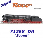 71268 Roco Parní lokomotiva  01 508, DR - Zvuk