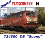 724300 Fleischmann N Dieselová  lokomotiva  řady 218, DB - Zvuk