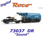 73037 Roco Slewing railway crane EDK 750 of the DR - Sound