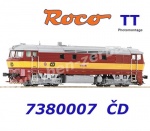 7380007 Roco TT Diesel locomotive  751 375-7, "Bardotka" of the CD