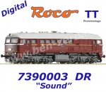7390003 Roco TT Dieselová lokomotiva 120 101 Sergej , DR - Zvuk