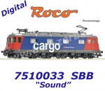 7510033 Roco Elektrická lokomotiva Re 620 086, SBB Cargo - Zvuk