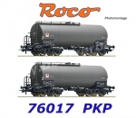 76017 Roco Set of 2 tank wagons, type Uah, of the PKP