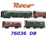 76036 Roco 4-dílný set poštovního vlaku, DB