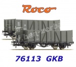 76113 Roco Set 2 otevřených nákladních vozů řady Omm (Villach), GKB