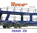 76555 Roco Car transport wagon of the type DDm of the CD