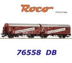 76558 Roco Leig wagon unit  two covered wagons, type Gllh 12 