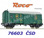 76603 Roco Doprovodný vůz nákladního vlaku řady D, ČSD