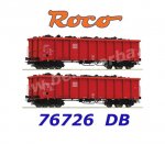 76726 Roco Set 2 otevřených nákladních vozů typu gondola řady Eanos-x 055 , DB