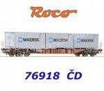 76918 Roco Kontejnerový vůz se 3 Maersk kontejnery, ČD