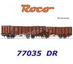 77035 Roco Set of two open goods wagons, type El, of the DR