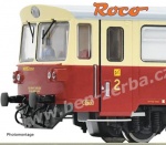 7700010 Roco Dieselová motorová jednotka M 152 0262  s přívěsem řady Blm, ČSD