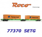 77370 Roco Double container carrier wagon, type Sggrs, of the SETG