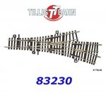 83230 Tillig TT Three-way points 2x 15°, 166 mm