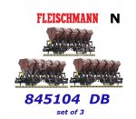 845104 Fleischmann N Set of 3 Dump Wagons Type F-z 120 of the DB
