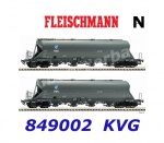 849002 Fleischmann N  Set 2 silo vagonů řady Uacs-x, "KVG", DB