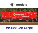 90.603 B-models Set of 2 Innofreight Cars Scrap Tainer "VTG" of the DB Cargo