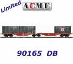 90165 A.C.M.E. ACME Kloubový kontejnerový vůz řady Sggrss 80 se 3 vojenskými kontejnery, DB