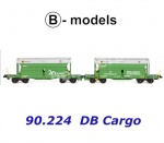 90.224 B-models Double RockTainer ORE "Voestalpine Green" of the DB Cargo