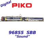 96855 Piko Set Electric unit powered car with control car  Rbe 4/4 NPZ of the SBB - Sound