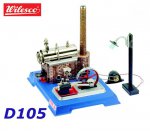 D105 00105 Wilesco Steam  Engine with Dynamo and Street Light