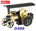 D406 00406 Wilesco  Steam Traction Engine, black / brass