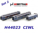 H44023 Hobbytrain Set of 3 express train cars  "Simplon Orient Express" of the CIWL - Set No. 2