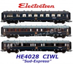 HE4028 Electrotren Set 3 osobních vozů vlaku “Sud-Expreso”, CIWL (Set 2/2)