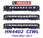 HN4402 Arnold N  Set 3 osobních vozů “Train Bleu” , CIWL