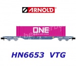 HN6653 Arnold N Container Car with 45' container "ONE", VTG