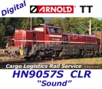 HN9057S Arnold TT Diesel locomotive DE 18 001 of the Cargo Logistics Rail Service - Sound