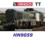 HN9059 Arnold TT Diesel locomotive  Vossloh DE 18 of the RailAdventure