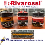 HR2928S Rivarossi Dieselová lokomotiva řady  D753.7,  AWT - Zvuk