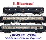 HR4391 Rivarossi Set of 3 coaches "Edelweiss Pullman Express", of the CIWL - Set 2/2