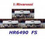 HR6490 Rivarossi Set of 3 tank wagons, of the FS