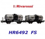 HR6492 Rivarossi Set of 2 tank wagon ,"AGIP" of the FS