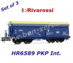 HR6589 Rivarossi  Set 3 samovýsypných vozů řady Fals, PKP Cargo