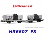 HR6607 Rivarossi Set of 2 2-axle tank car  "Mobil"  of the FS