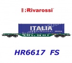 HR6617 Rivarossi  Kontejnerový vůz řady Sgns s kontejnerem "Italia", FS CEMAT