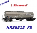 HRS6515 Rivarossi 4-axle tank car Type Zaes "Cosfer" silver livery of the FS