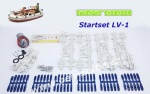 LV-1 Magnorail Basic Starter Kit + 1 boat and 2 H0 figures, H0