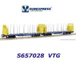 S657028 Sudexpress Dvojitý vůz pro přepravu dřeva Sggmrss, VTG