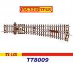 TT8009 Hornby TT Výhybka pravá 166mm 15° 631mm