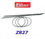 Z827 Wilesco Flexible Belts diameter 2,5 mm, length 500 mm, 5 pcs
