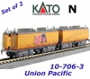 10-706-3 Kato N Set of 2 additional tenders of the Union Pacific 