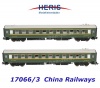 17066/3 Heris  Set of 2 Ammendorfer cars made for China/Inland, green, Ep. IV