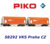 58292 Piko Set dvou vozů se shrnovací plachtou řady Shimms, VKS Praha CZ