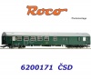 6200171 Roco rychlíkový vůz se zavazadlovým oddílem Y/B-70 2.třída BDa, ČSD
